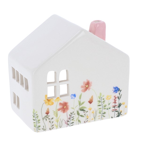 Meadow House Tealight Pink Chimney