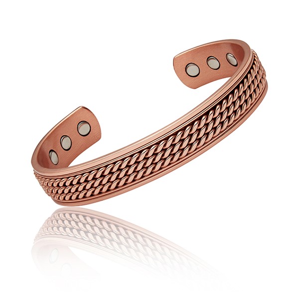 EQ For Men 3 Rope Copper Bangle