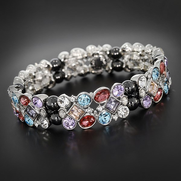 Pastel Shapes Hematite Bracelet