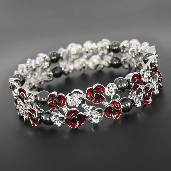Poppy Hematite Bracelet
