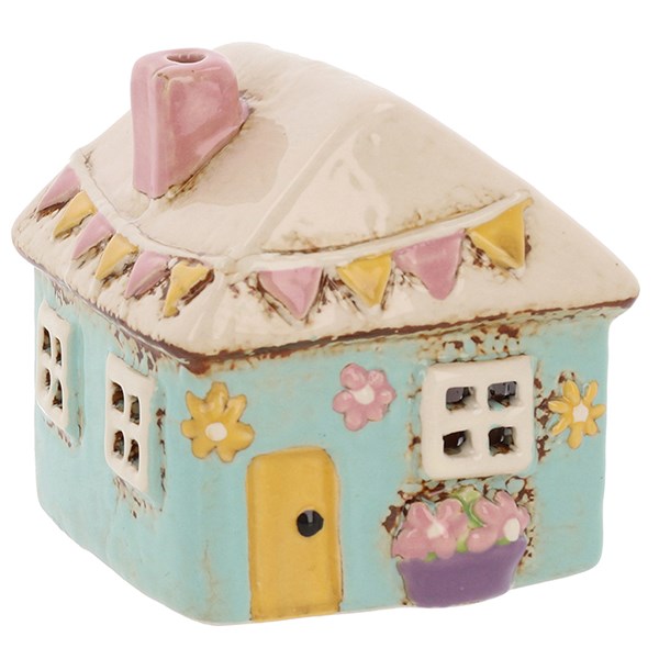 Village Pottery Garden Mini House Tealight