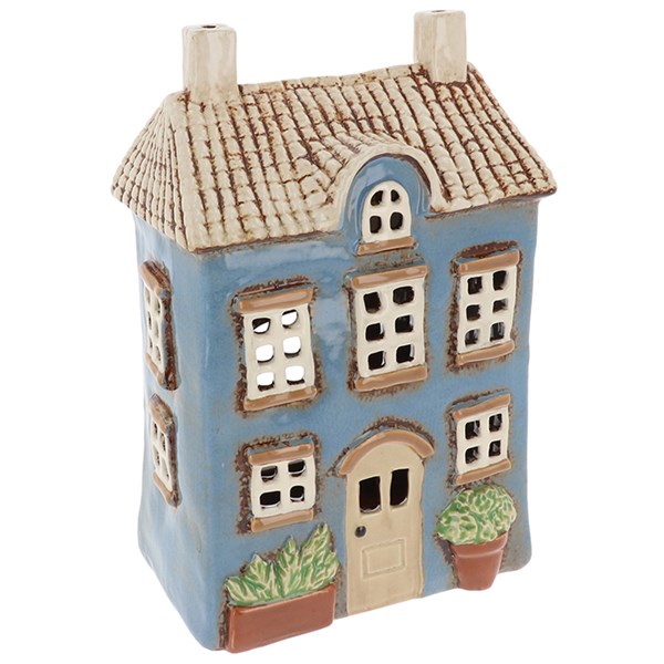 Village Pottery Garden House Blue