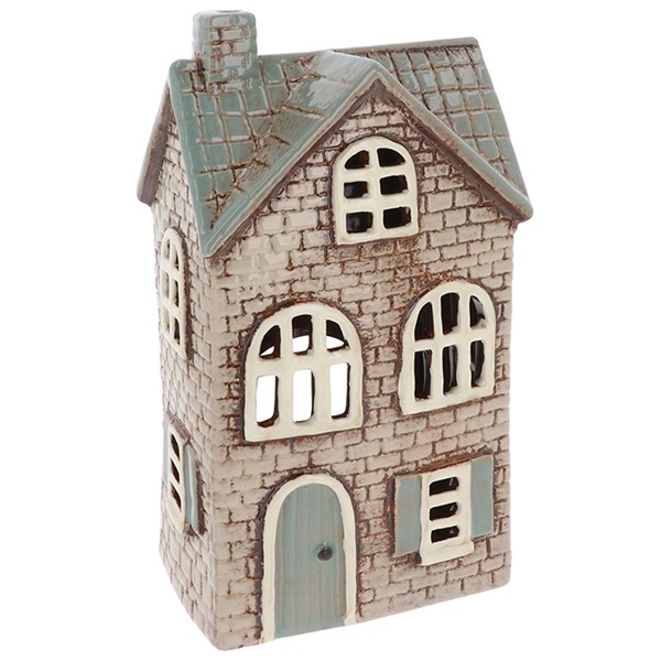 Village Pottery Brick House Grey Tealight
