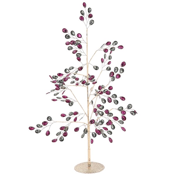 Shimmer Tree Crystal Purple 45cm