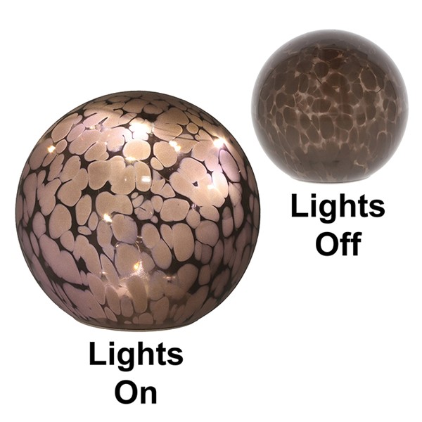 Handblown LED Ball Lamp Grey