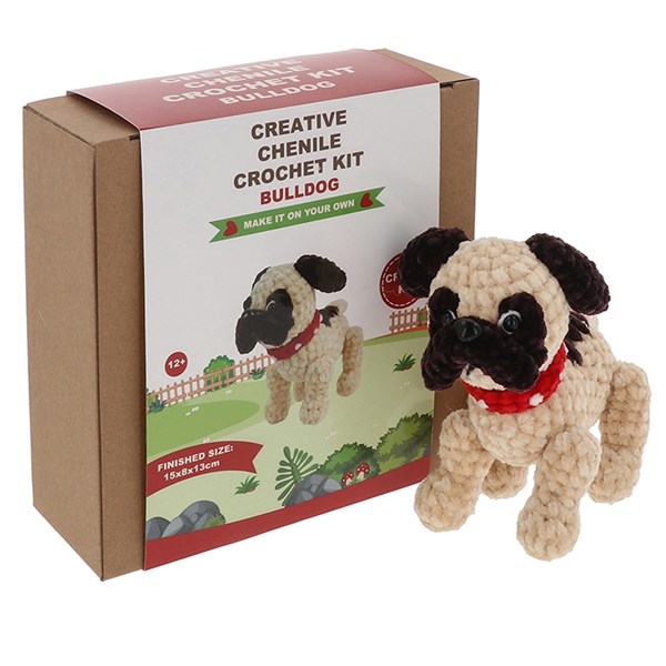 Creative Crochet Chenille Bull Dog