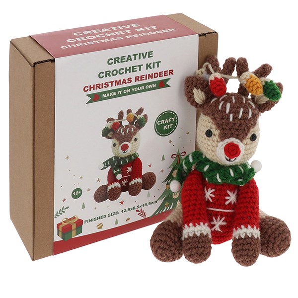 Creative Crochet Xmas Sitting Reindeer