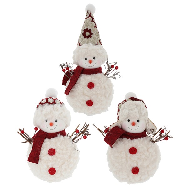 Joyful Snowman Sitting Large