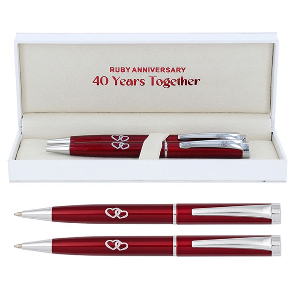 Bridgewater 40 Years Ruby Anniversary Pen Set