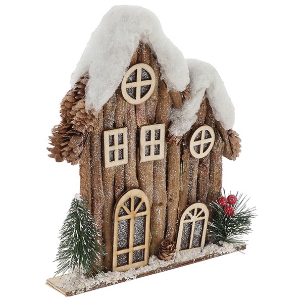 Xmas Forest House Double Small