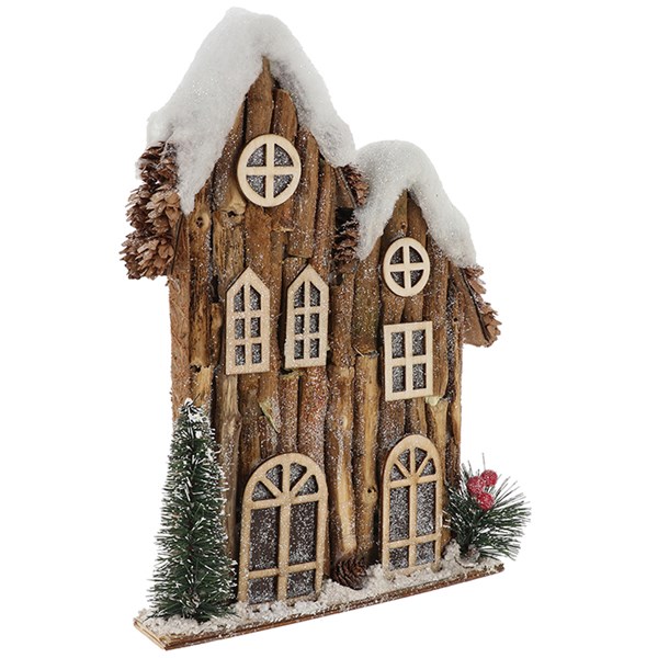 Xmas Forest House Double Large