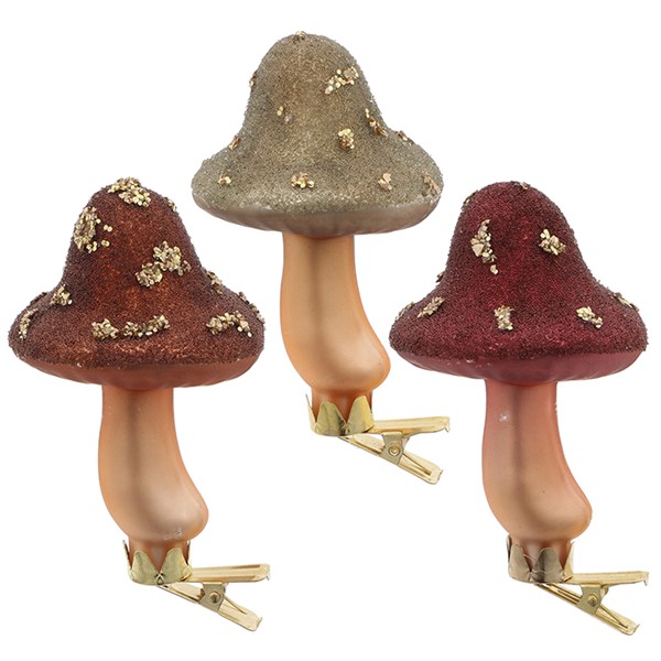 Xmas Woods Clip On Mushroom Foil