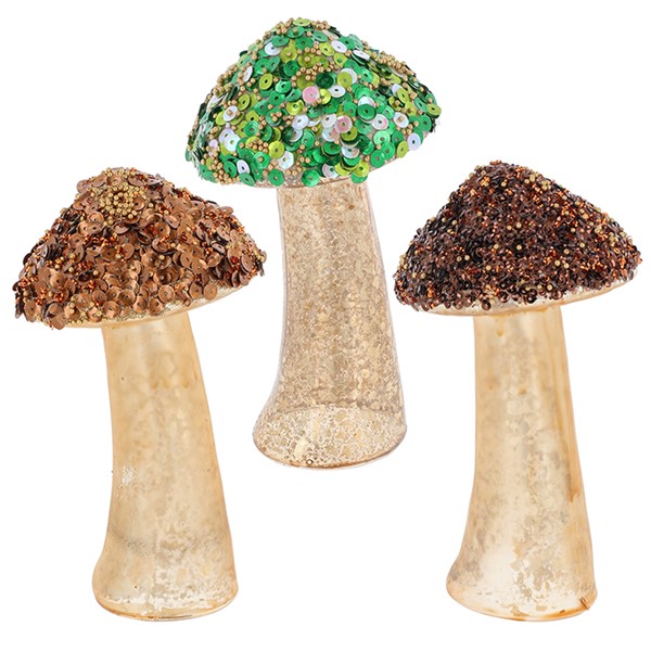 Xmas Woods Standing Mushroom Tall