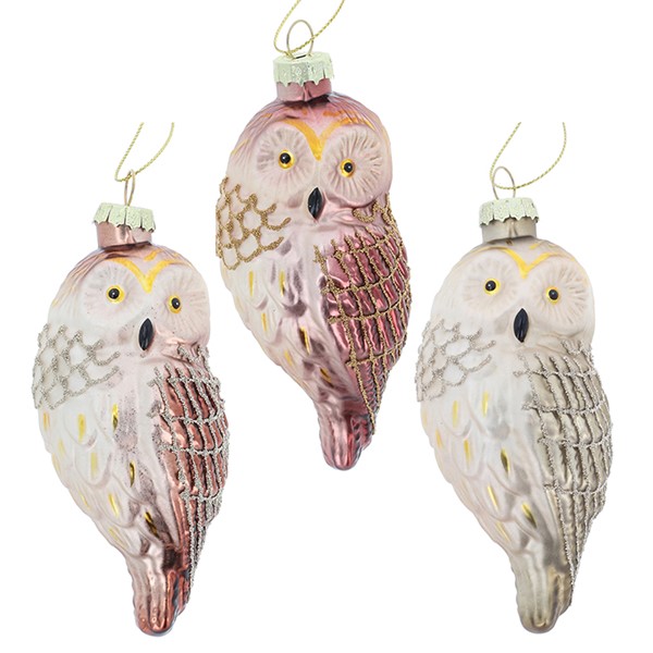 Xmas Woods Hanging Owl
