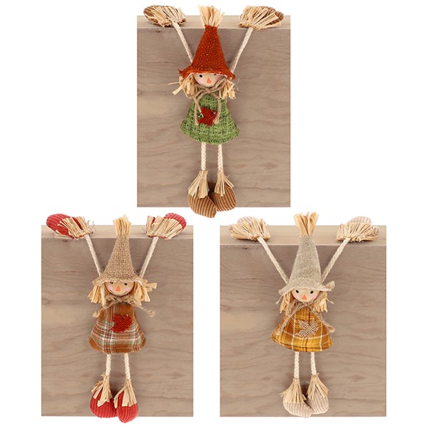 Pumpkin Scarecrow Shelf Hanger