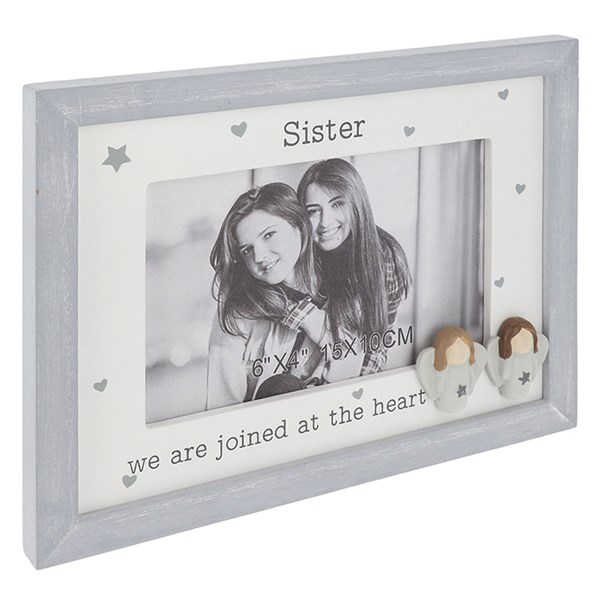 Pebble Angel 6x4 Frame Sister
