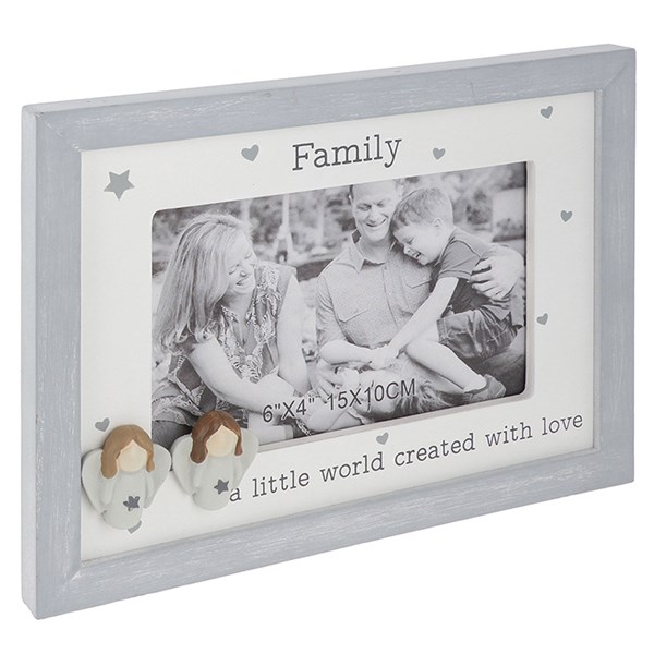 Pebble Angel 6x4 Frame Family