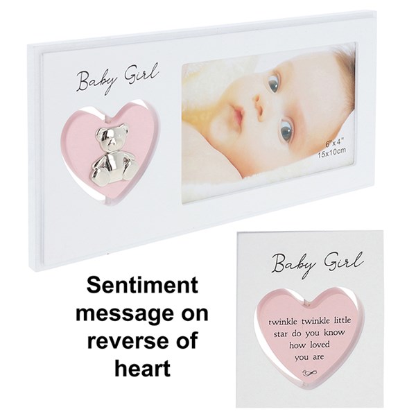 Spinning Heart Frame Baby Girl