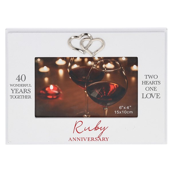 Heartfelt Words Frame 40th Anniversary