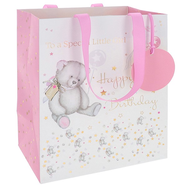 Rush Baby Bear Birthday Bag Girl Medium