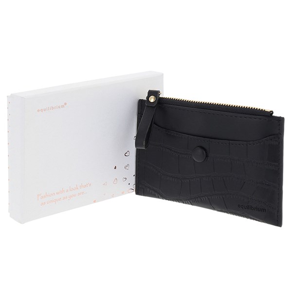 Ladies Credit Card Coin Holder Black