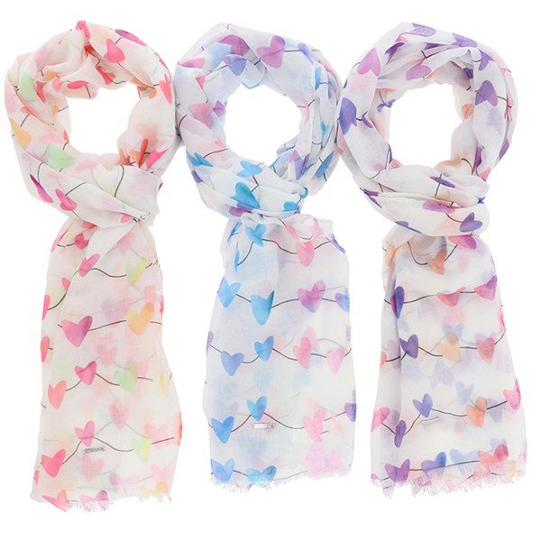Strings of Hearts Printed Scarf