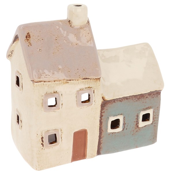 Village Pottery Double  House Tealight