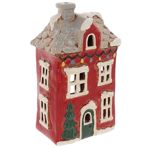 Village Pottery Xmas Dormer House Tealight