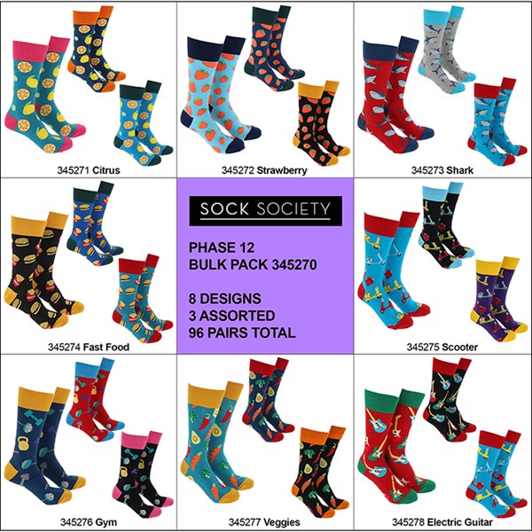 Sock Society Phase 12 Assorted Pack
