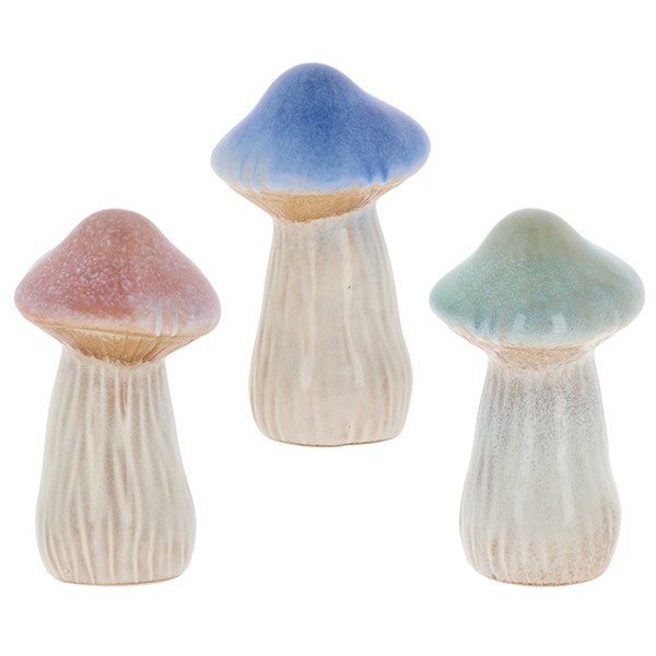 Pretty Mushrooms Tall Small