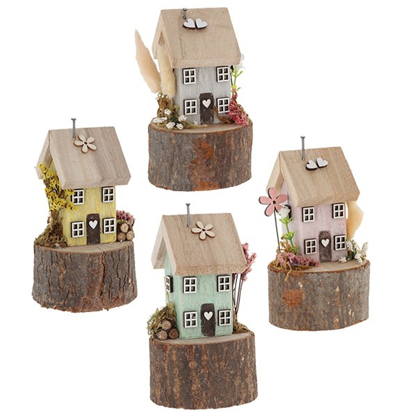 Spring Folk Art Cottages Mini