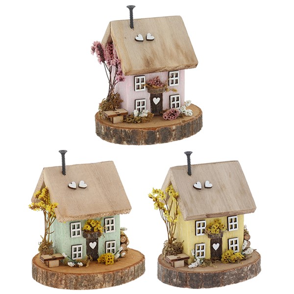 Spring Folk Art Cottages Medium