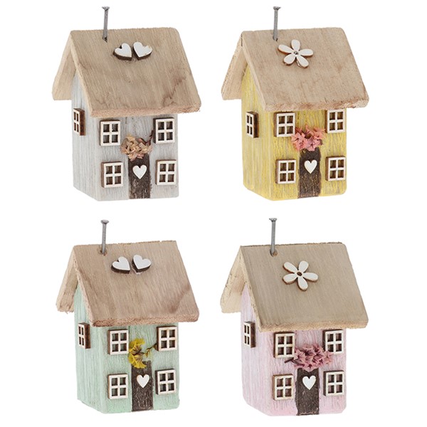Spring Folk Art Single House Mini