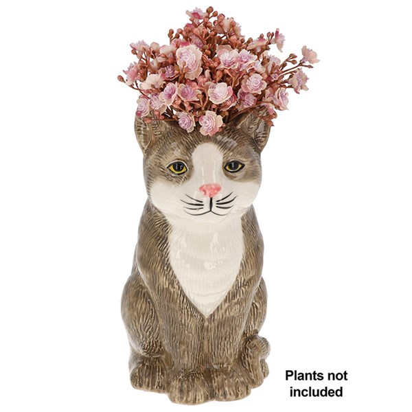 Moggy Pots Small Vase Grey