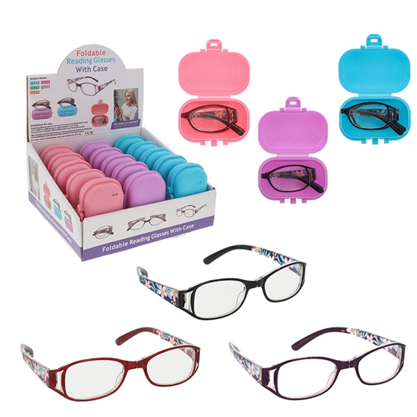 Folding Glasses In Hard Case