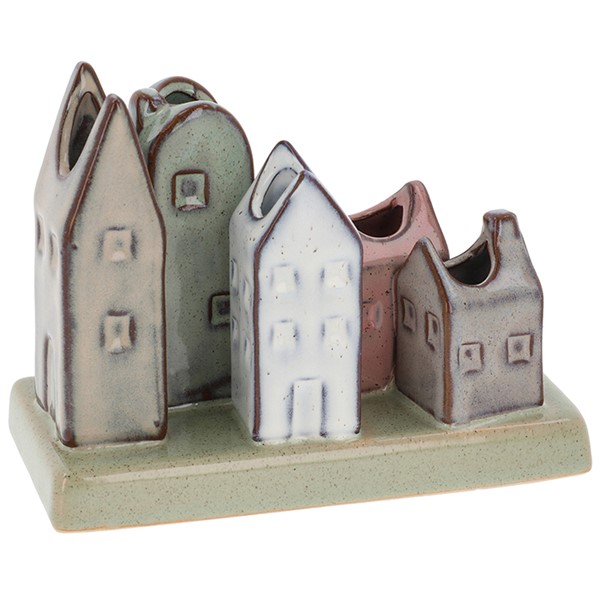 Petite Pottery 5 Stem Houses