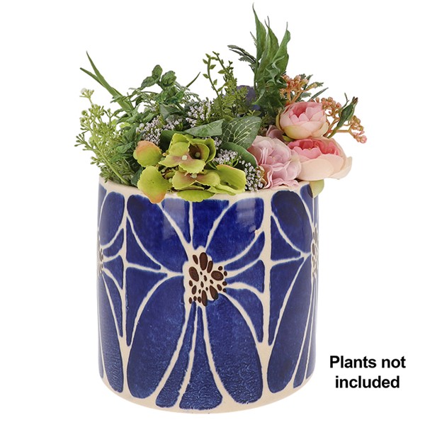 Tropic Petal Planter Large Blue