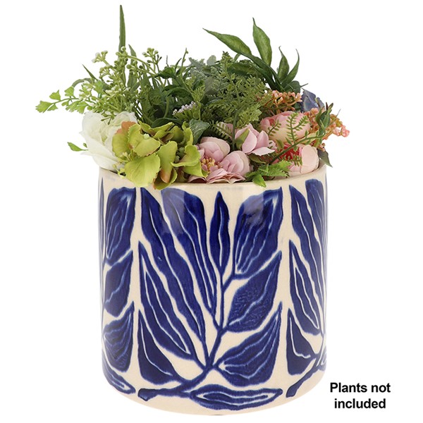 Tropic Leaf Planter Large Blue