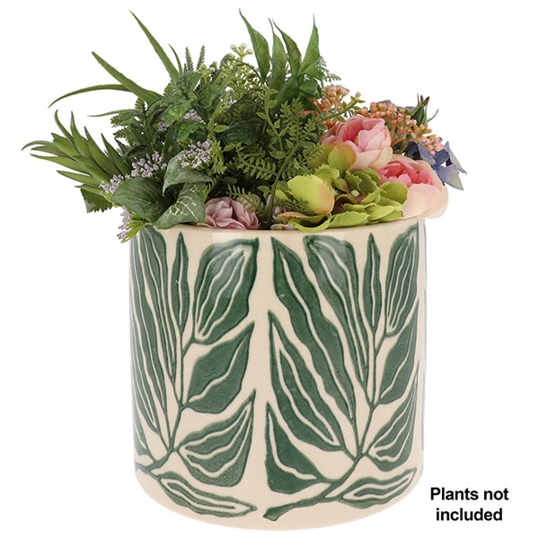 Tropic Leaf Planter Large Green