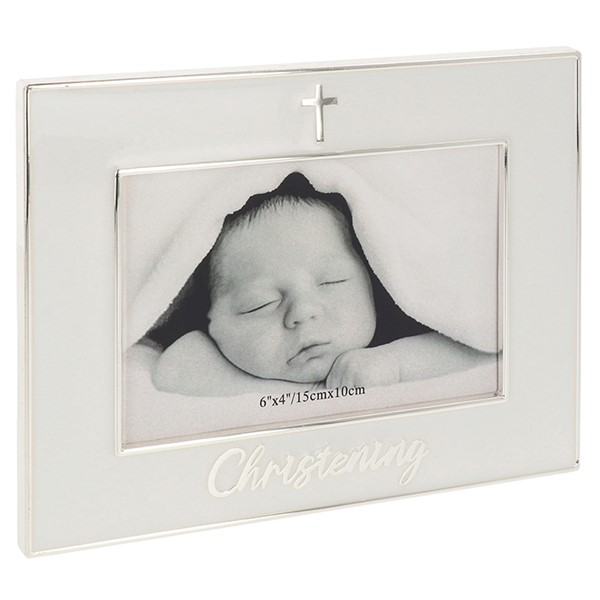 Pure White Frame Christening 6x4