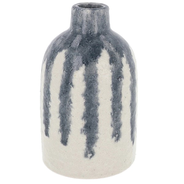 Vesuvius Short Bottle Vase Grey
