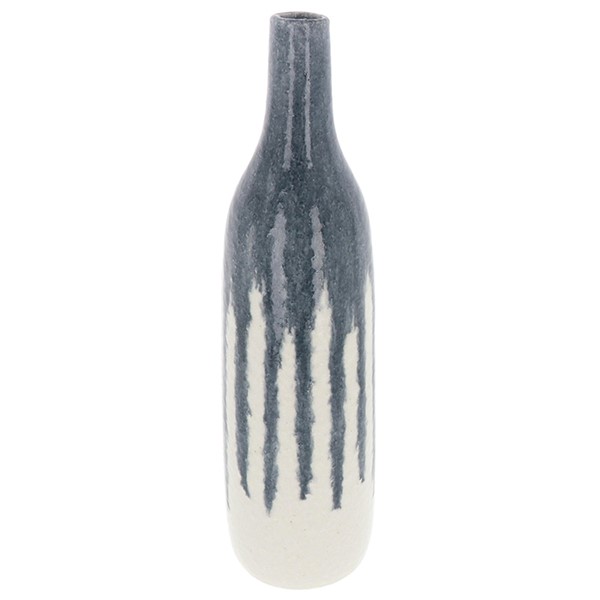 Vesuvius Tall Bottle Vase Grey