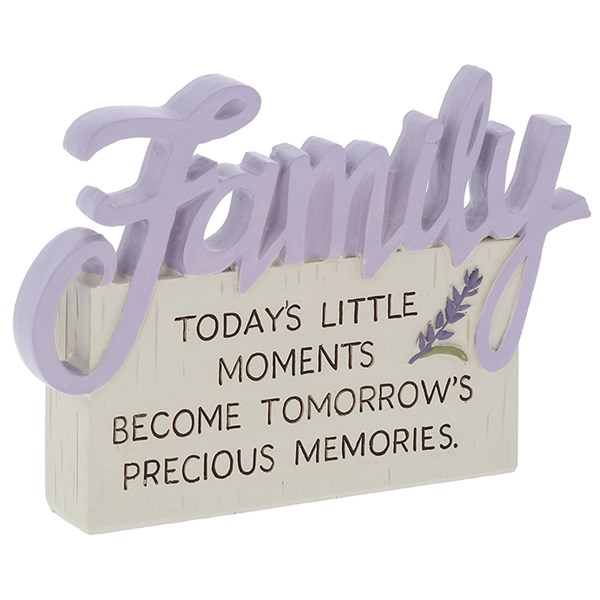 Loving Lavender Plaque Family