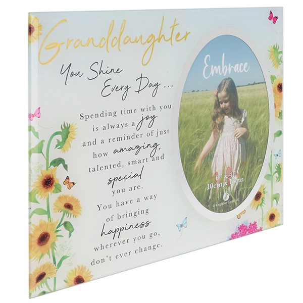 Embrace Sentiment Frame Grandaughter