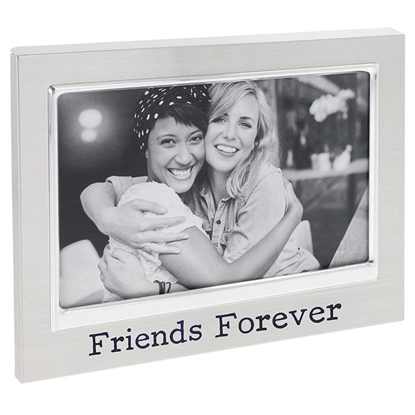 Silver Message Frame Friends 6x4