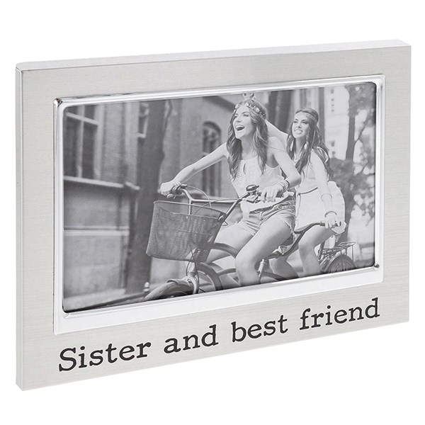 Silver Message Frame Sister 6x4