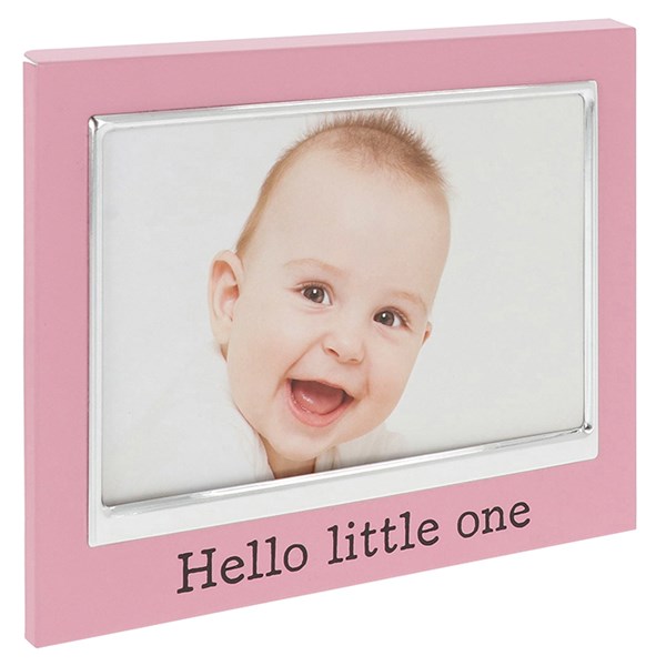 Pink Message Frame Little One 6x4