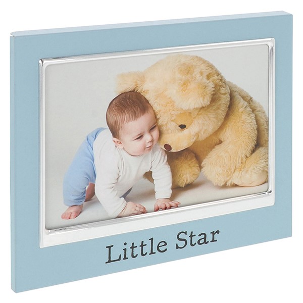 Blue Message Frame Little Star 6x4