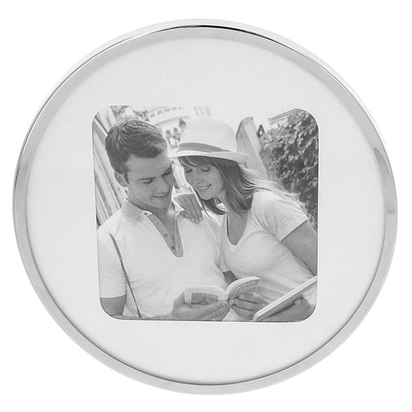 Silver Curve Round Frame 4x4