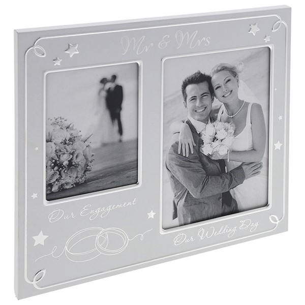 Then & Now Frame Engaged & Wedding